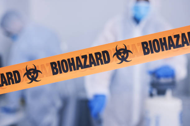 Professional Biohazard Cleanup technician working in Medina, TX
